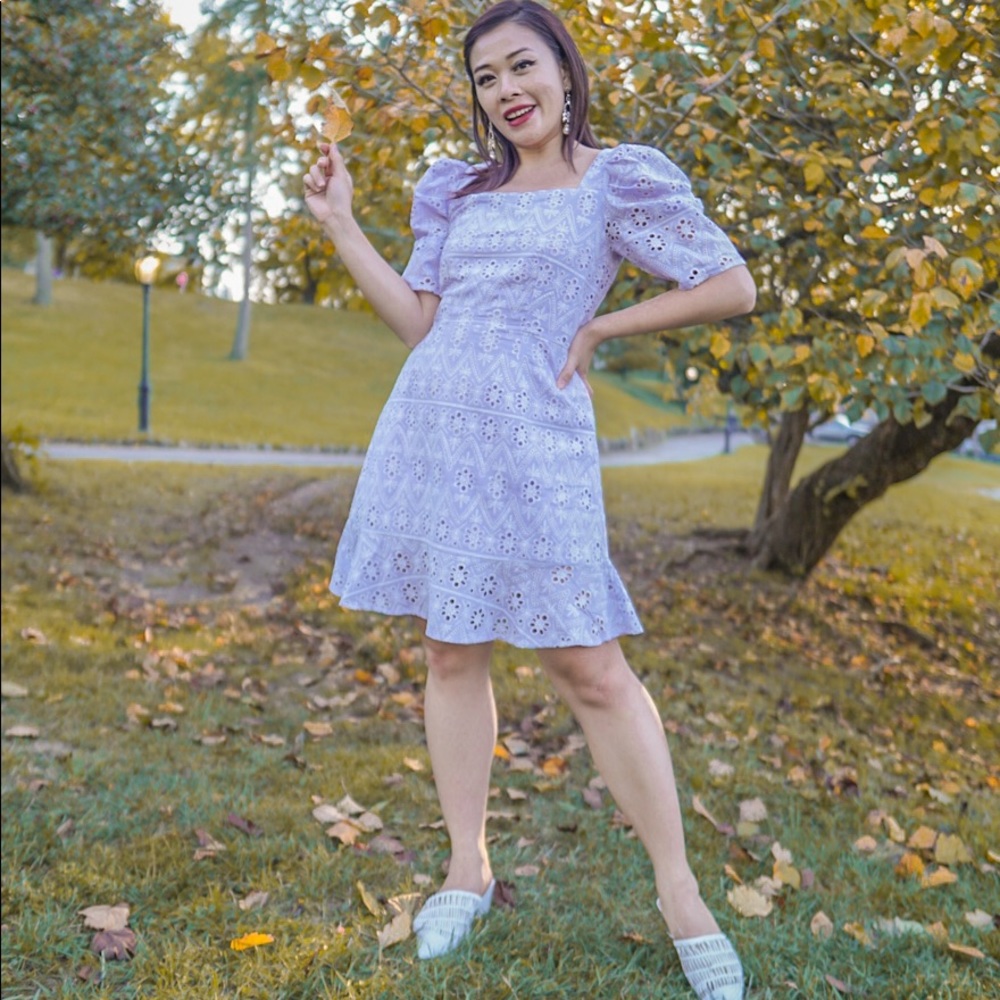 Lavender mini dress